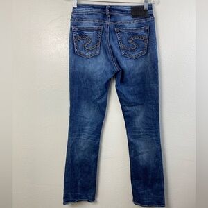 Silver Jeans‎ Suki High Slim Boot cut Western Rodeo Boho Festival Blue size 27
